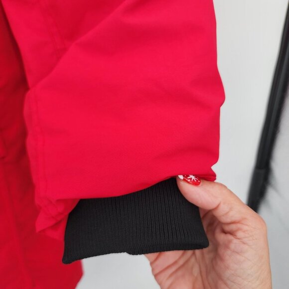 AMAZON‎ ESSENTIALS Men's Red Hooded Winter Utility Jacket L NWT - Picture 4 of 11